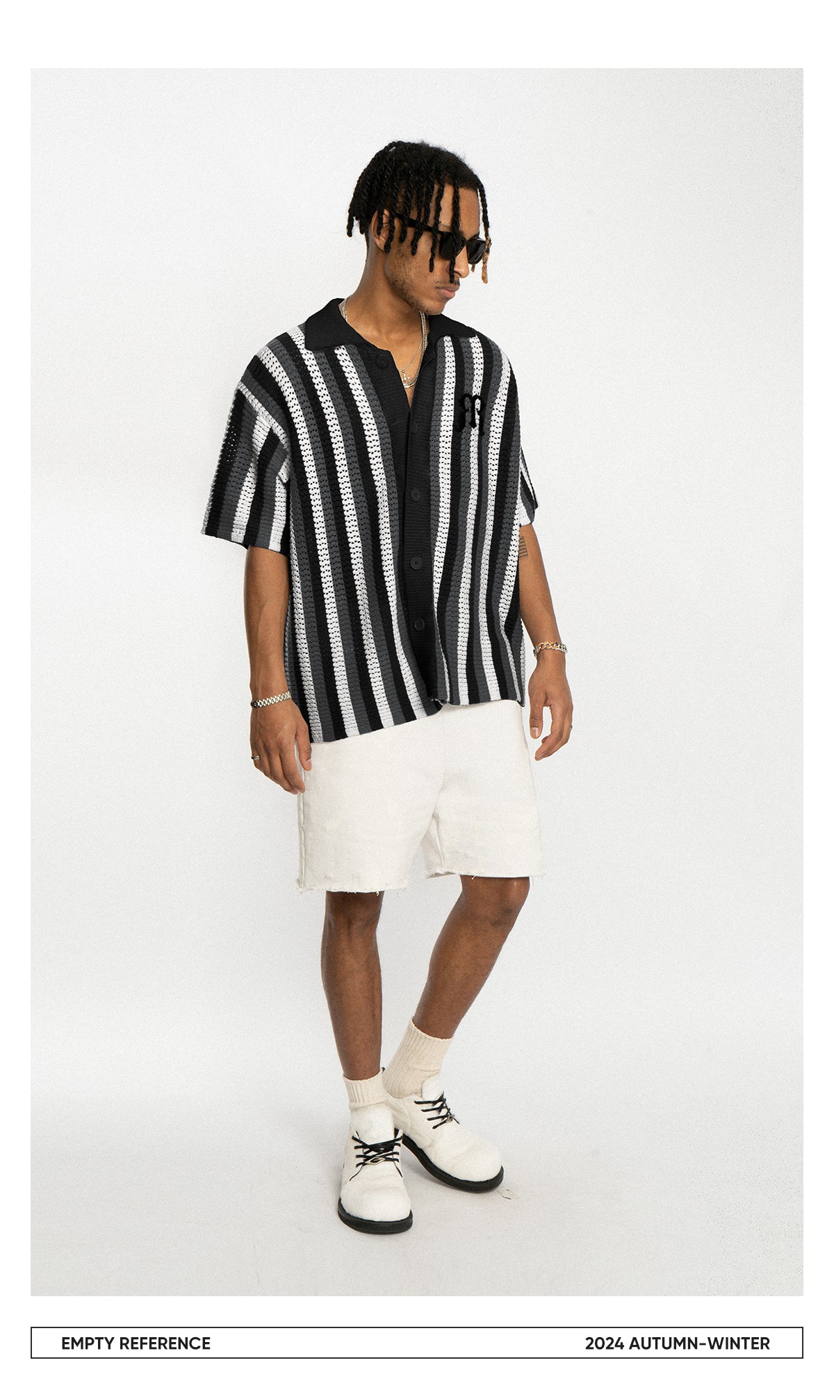 Embroidered Knit Polo Shirt