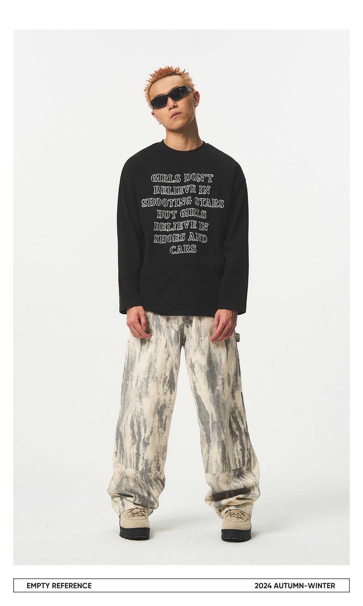 Letter Print Cotton Base Shirt