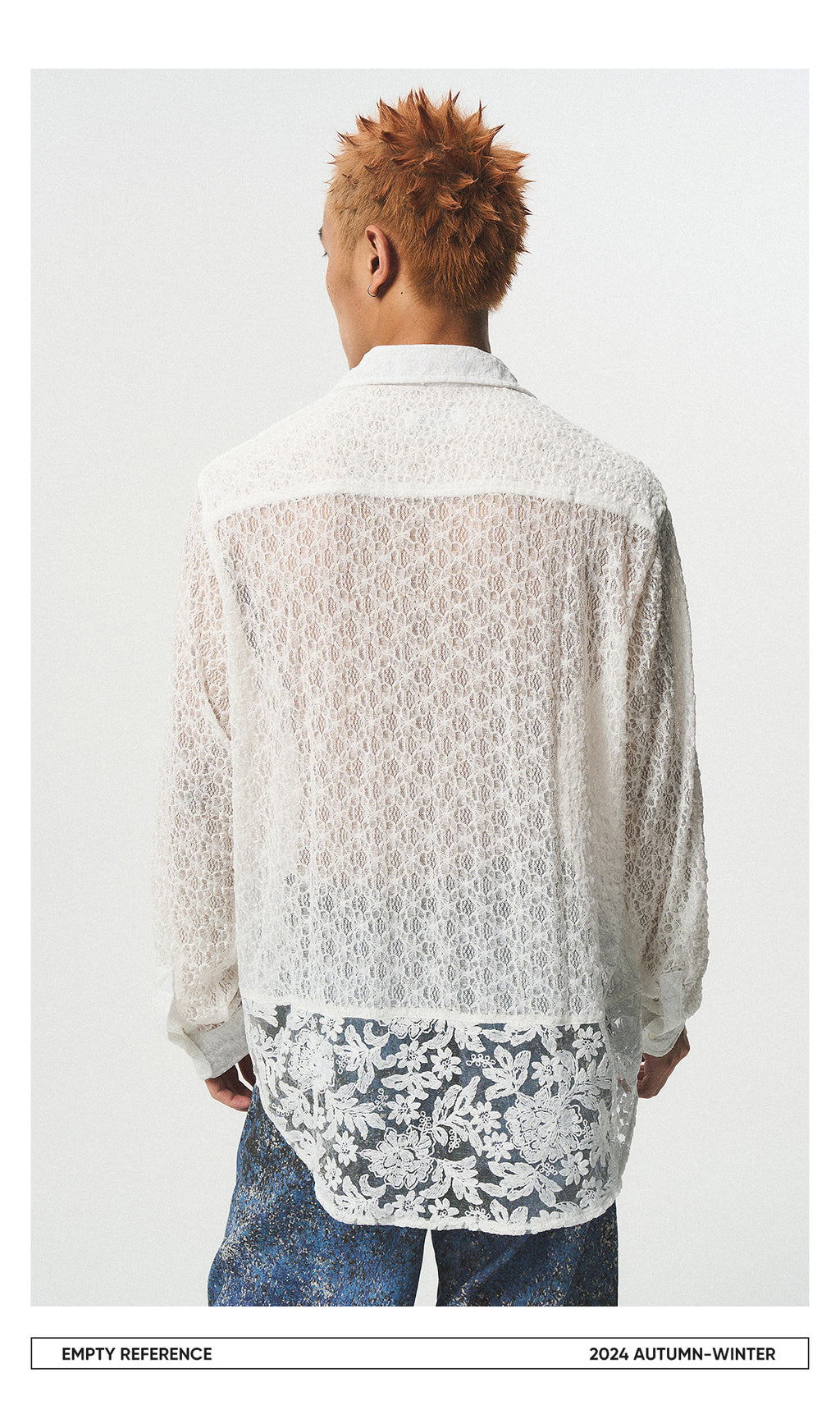 Patchwork Lace Sheer Shirt