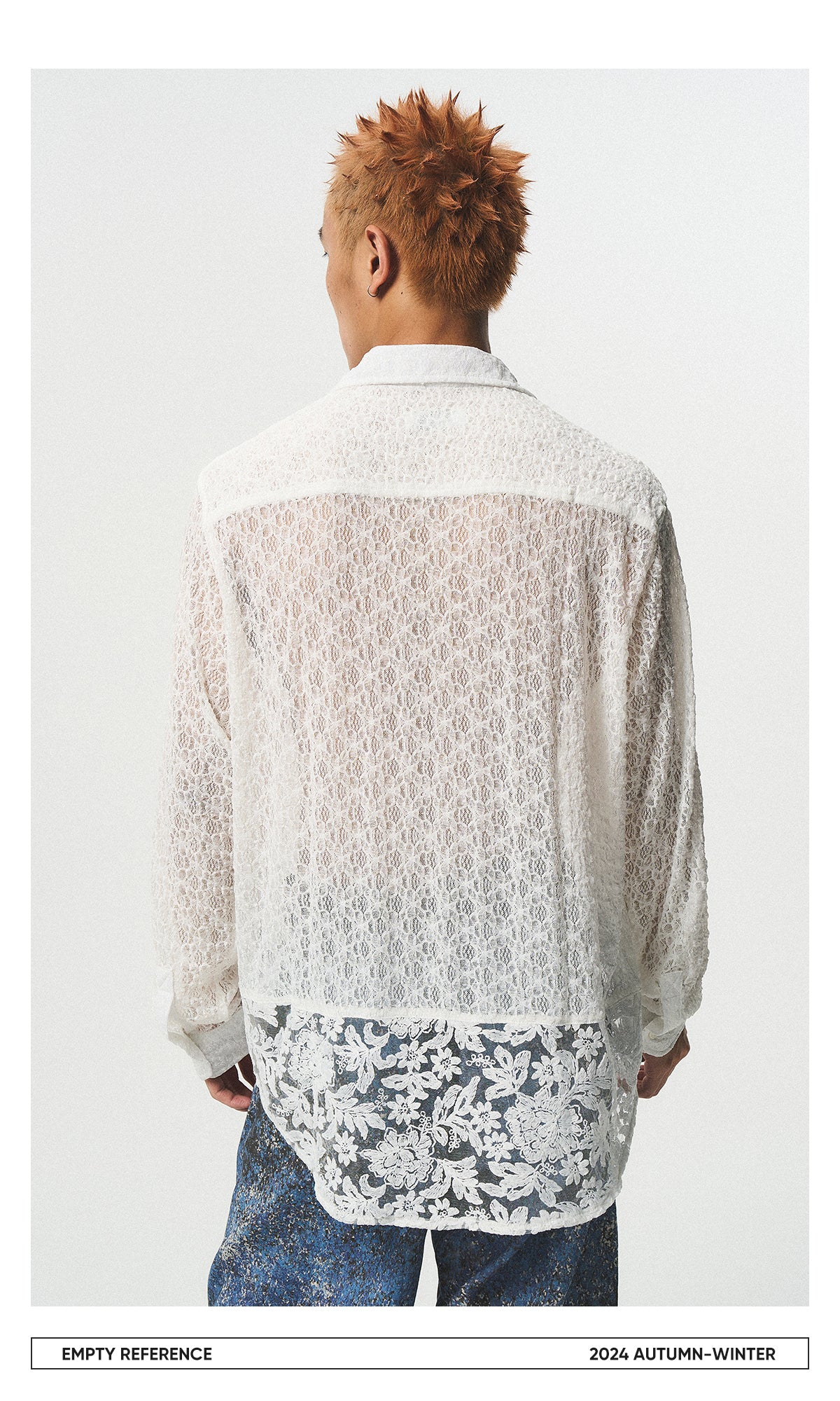 Patchwork Lace Sheer Shirt