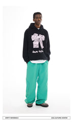 Green Embroidered Trousers