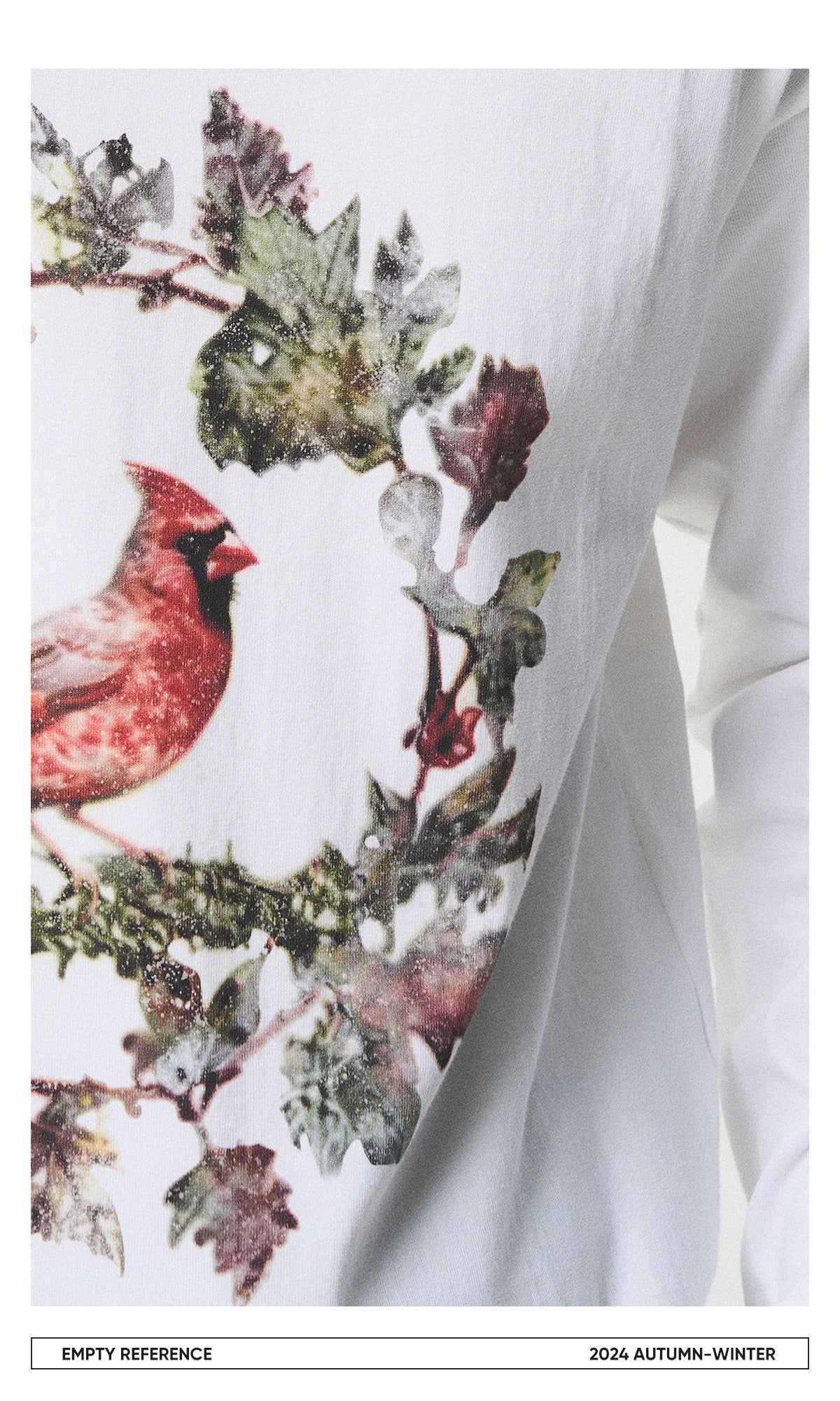 Thorn Bird Graphic Cotton Shirt