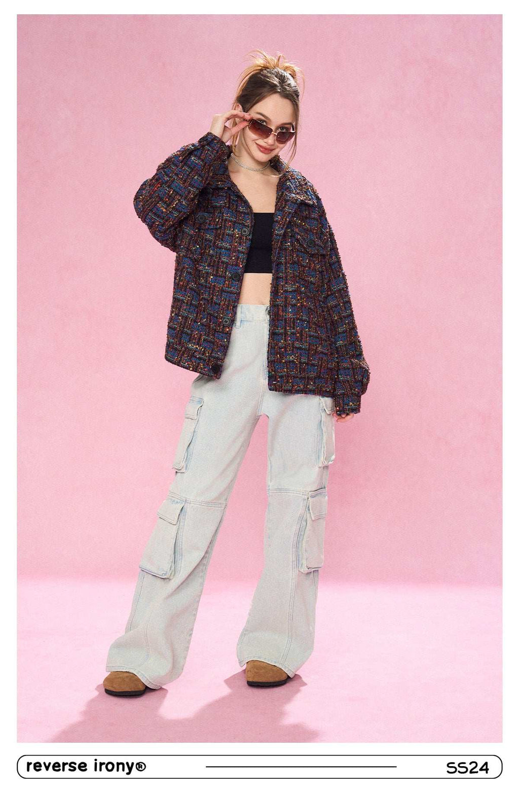 Unisex Tweed Jacket - Empty Reference