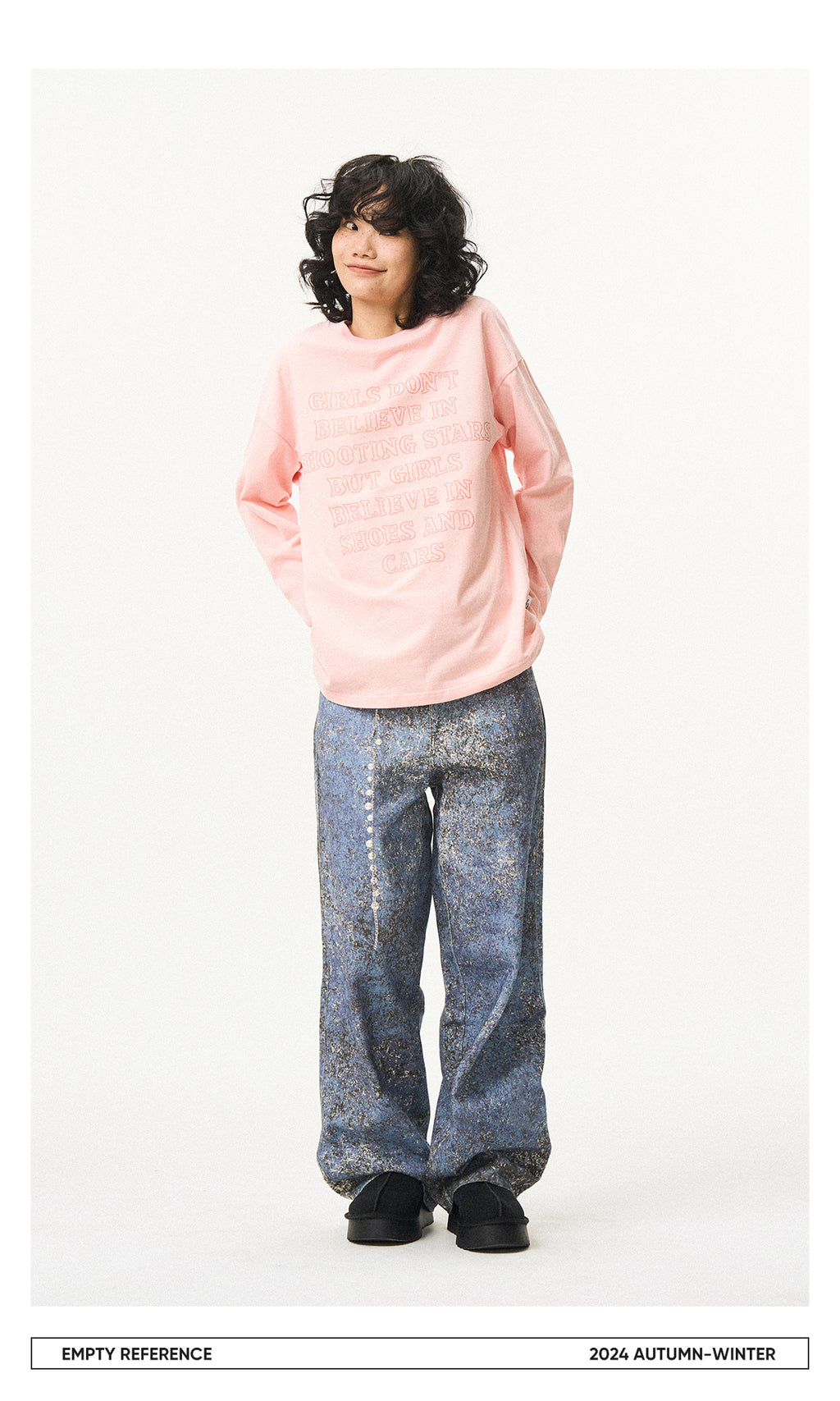 Letter Print Cotton Base Shirt