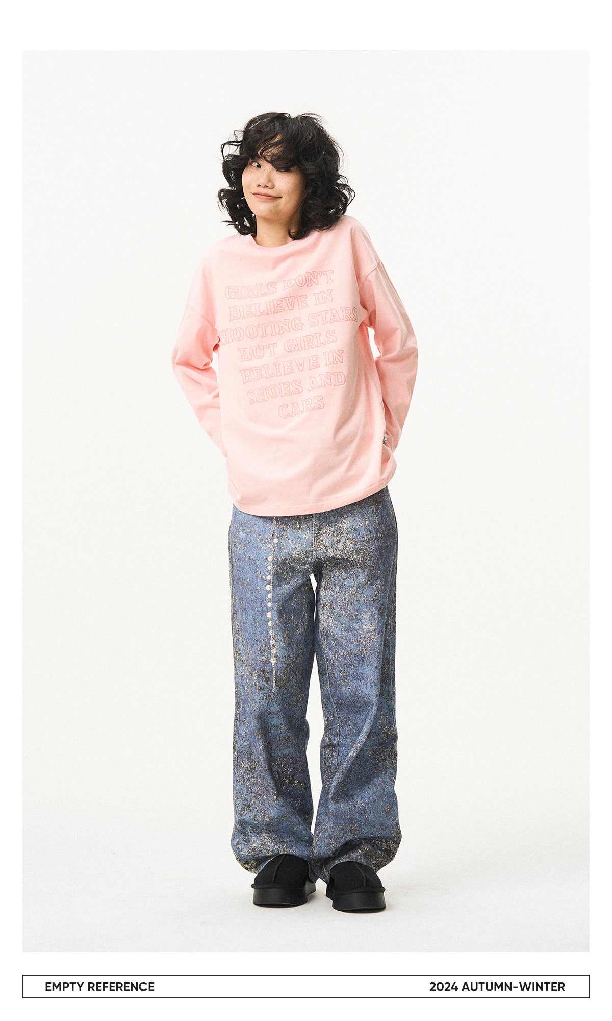 Letter Print Cotton Base Shirt