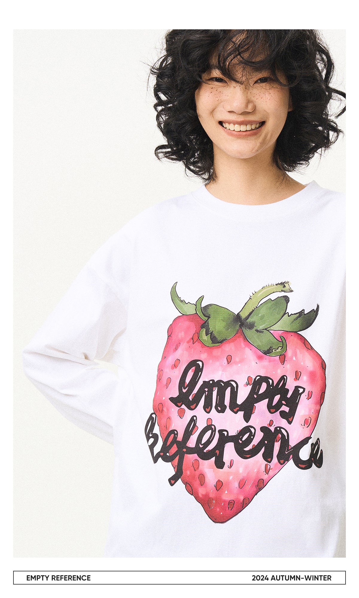 Strawberry Print Cotton Base Shirt