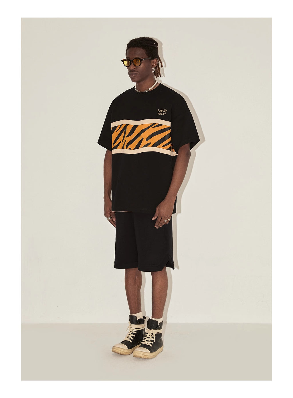 Tiger Patchwork Graphic Tee