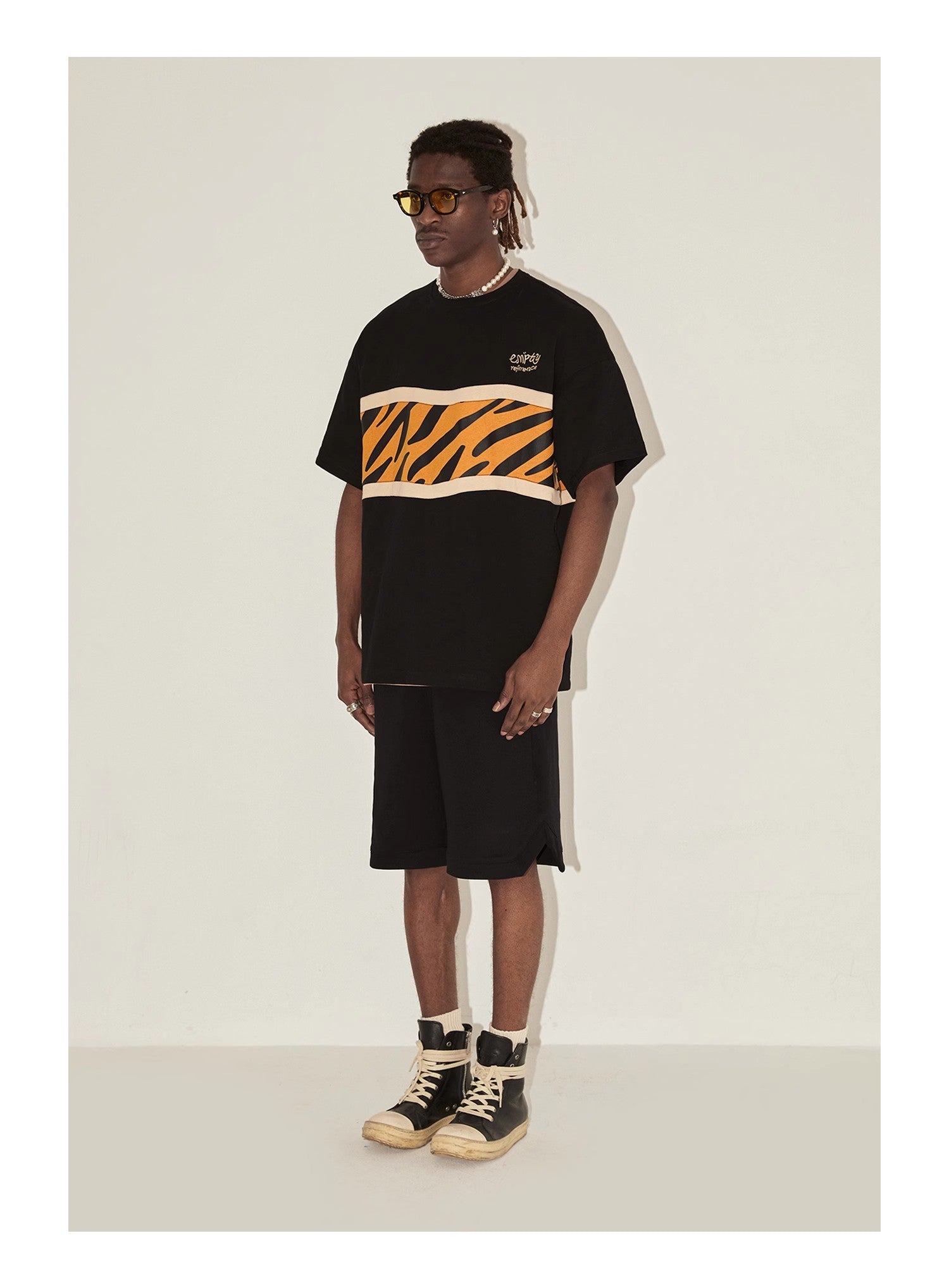 Tiger Patchwork Graphic Tee