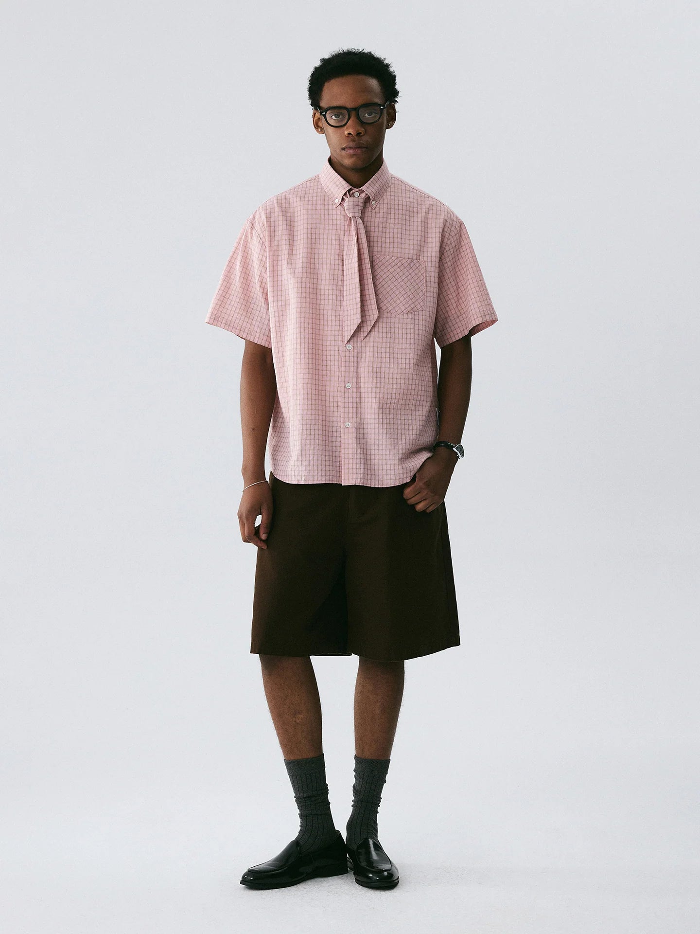 The Washed Utility Short - Garment-Dyed Twill with Custom Hardware & Faded Seams