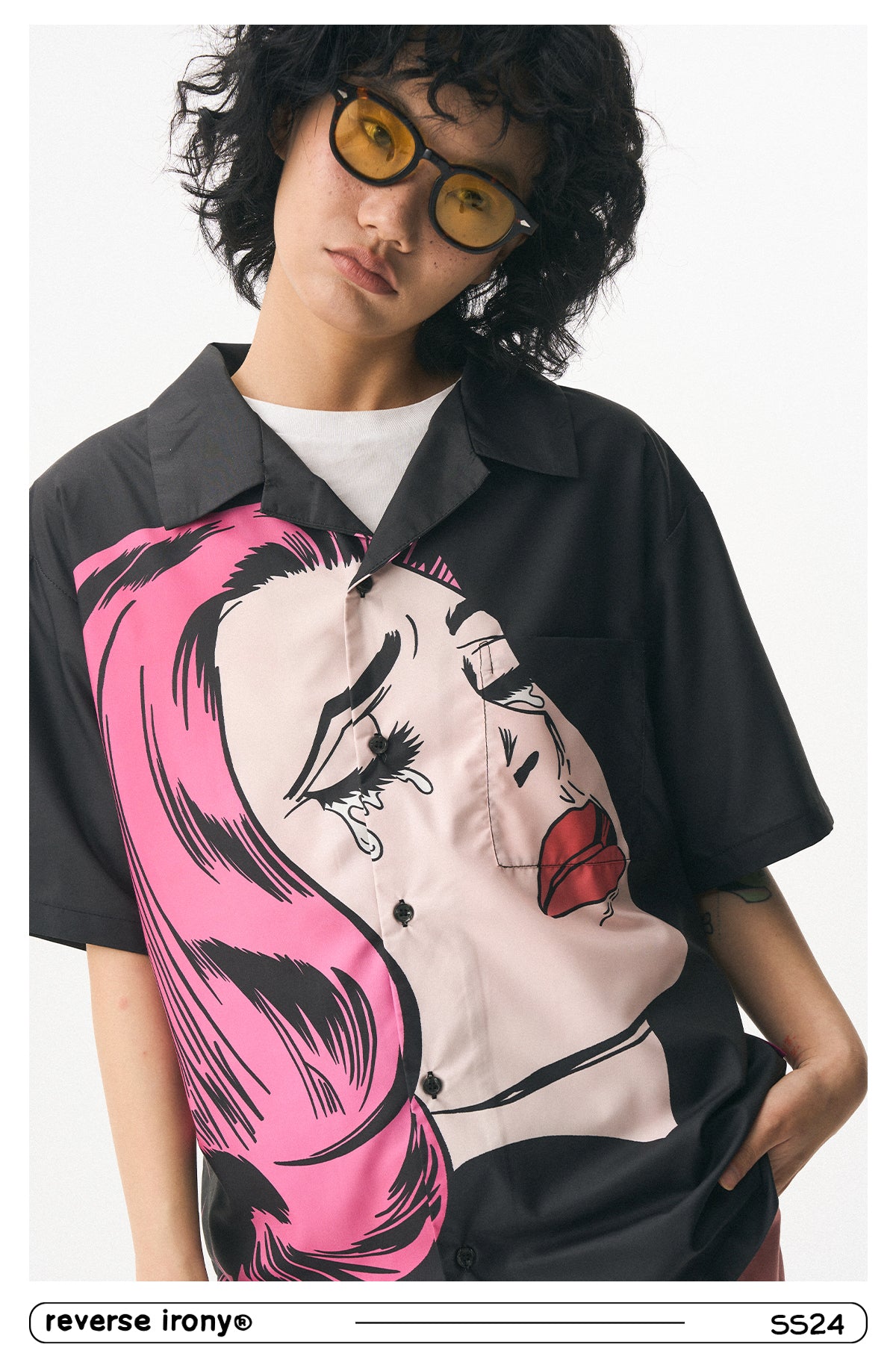 Crying Girl Graphic Shirt