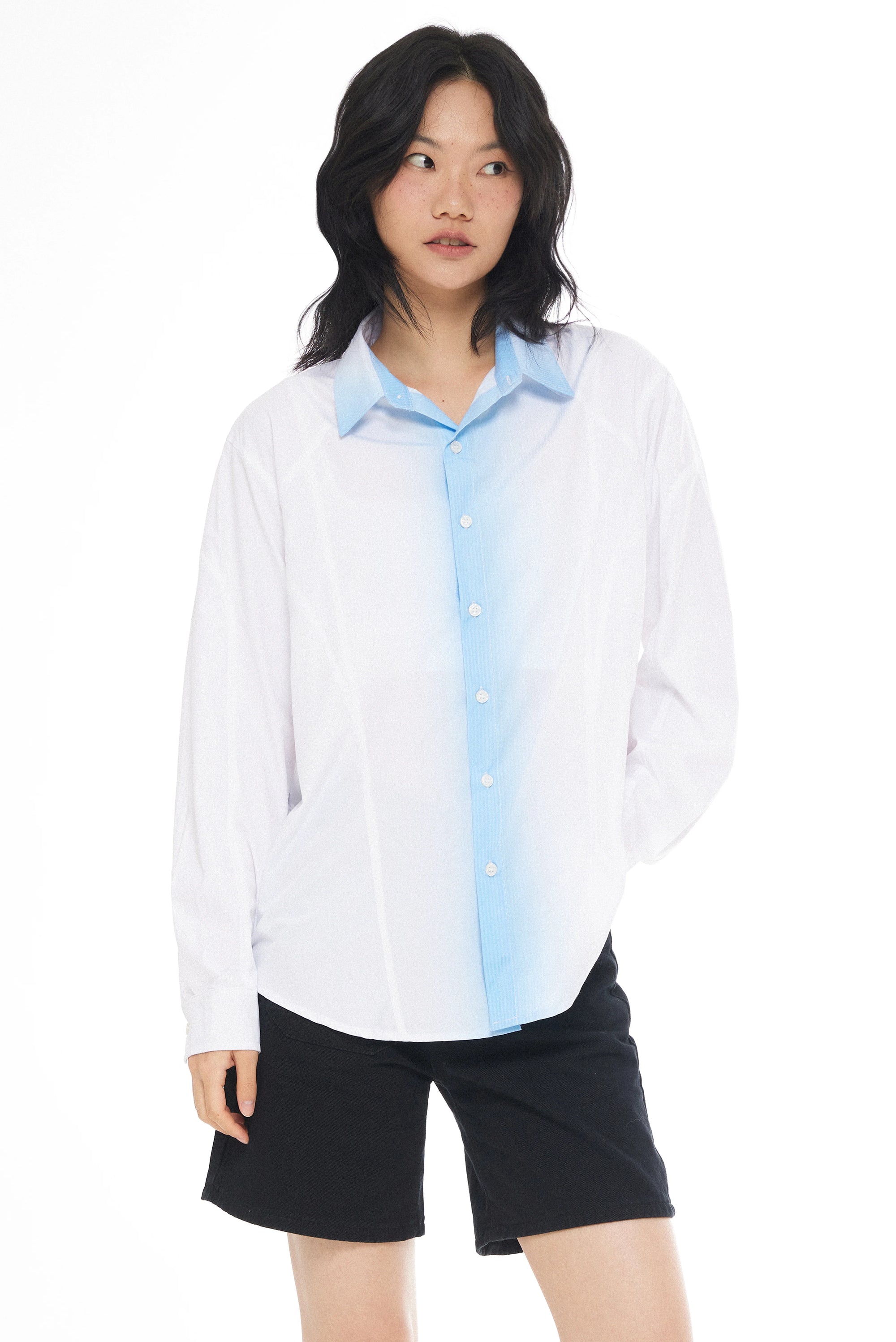 Gradient Print Loose Shirt