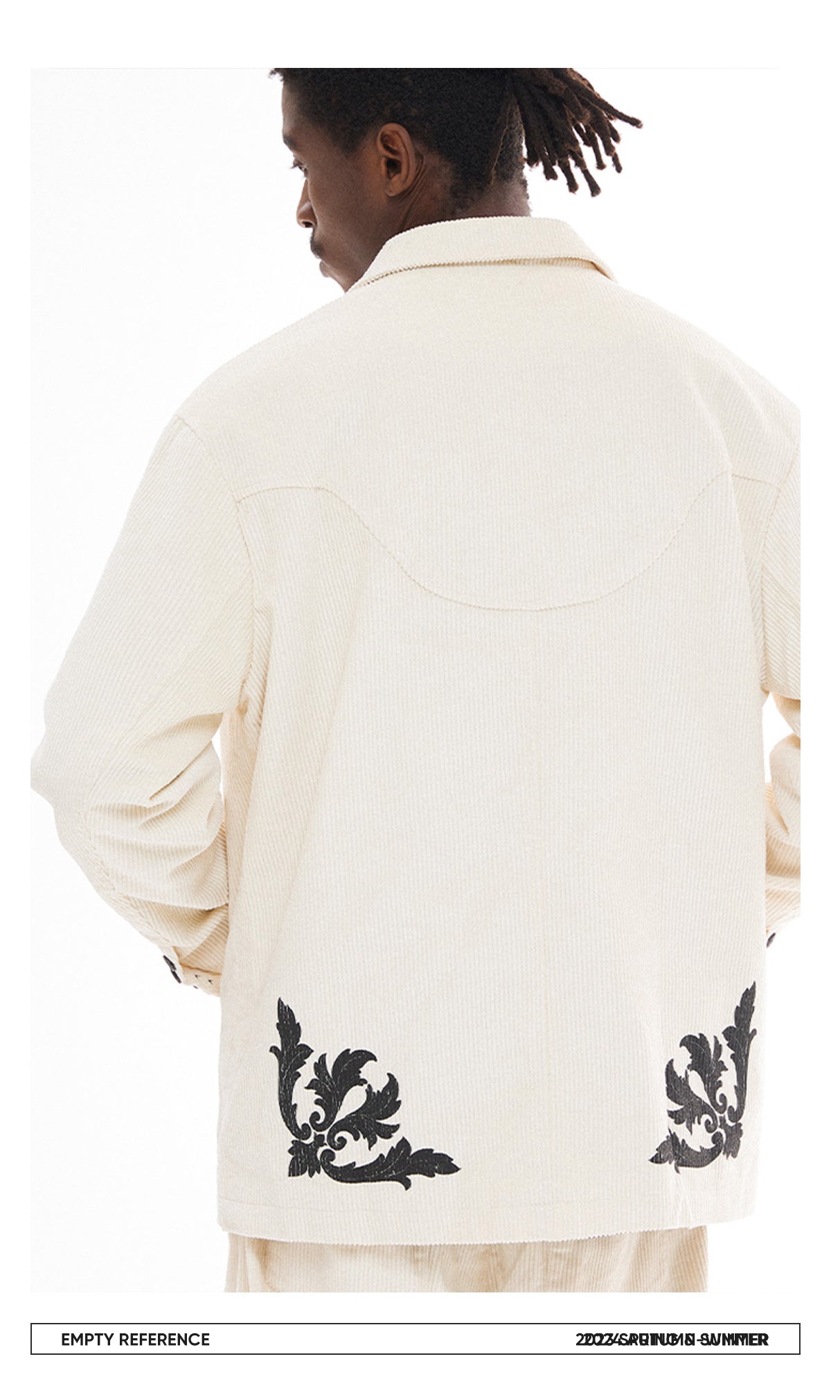 Corduroy Graphic Blazer Unisex