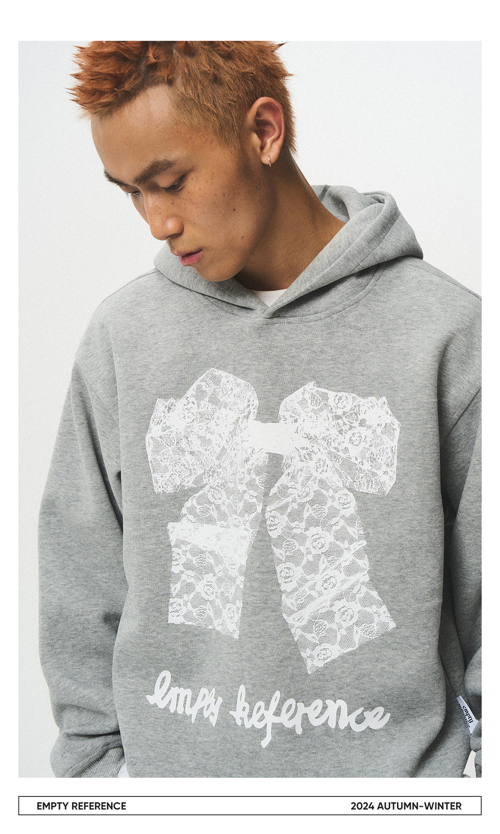 Lace Bow Graphic Sweatshirt