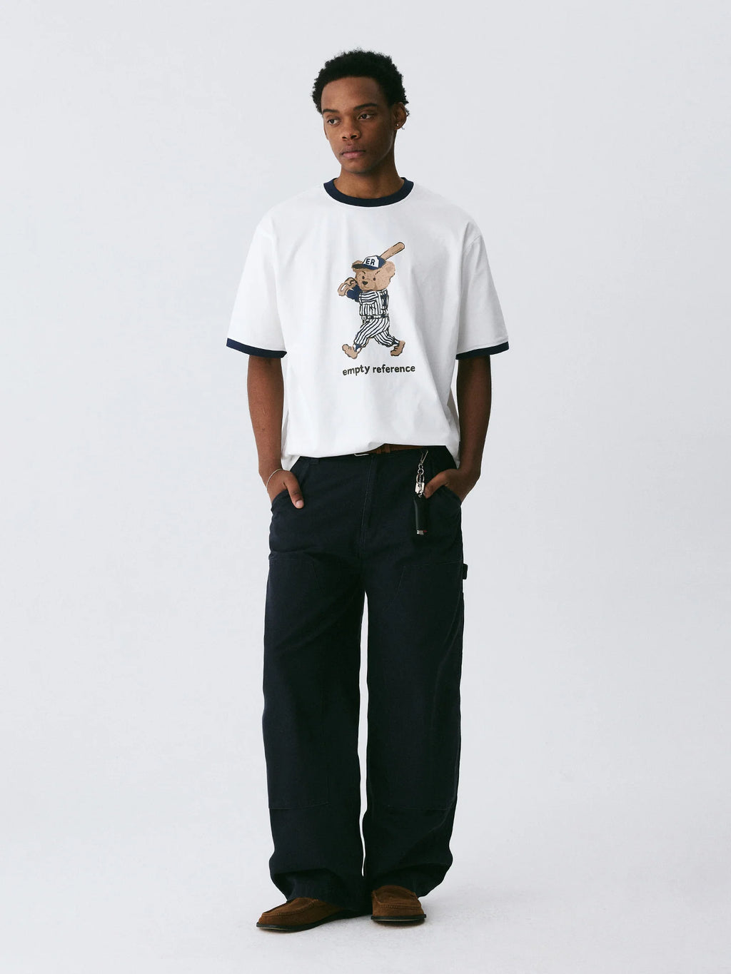 The Slugger Bear Tee - 240g Sorona® Performance with Cartoon Baseball Bear