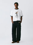 The Slugger Bear Tee - 240g Sorona® Performance with Cartoon Baseball Bear
