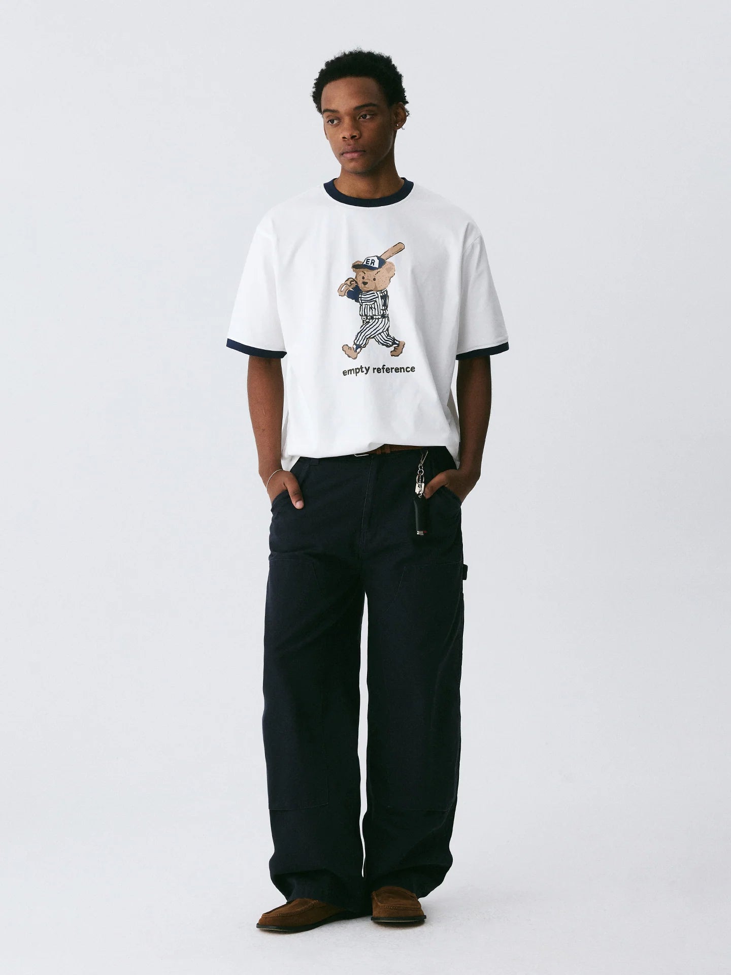 The Slugger Bear Tee - 240g Sorona® Performance with Cartoon Baseball Bear