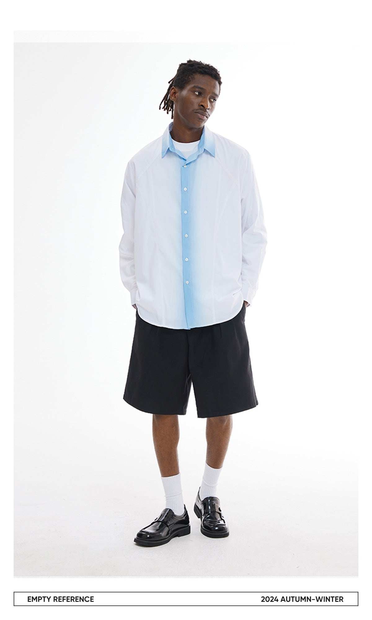 Gradient Print Loose Shirt - Empty Reference