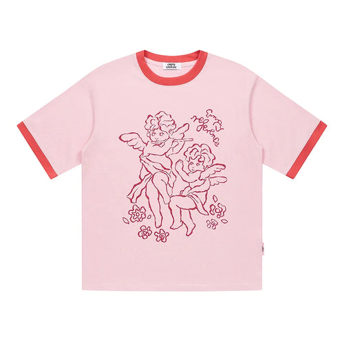 Angel Patchwork Graphic Tee