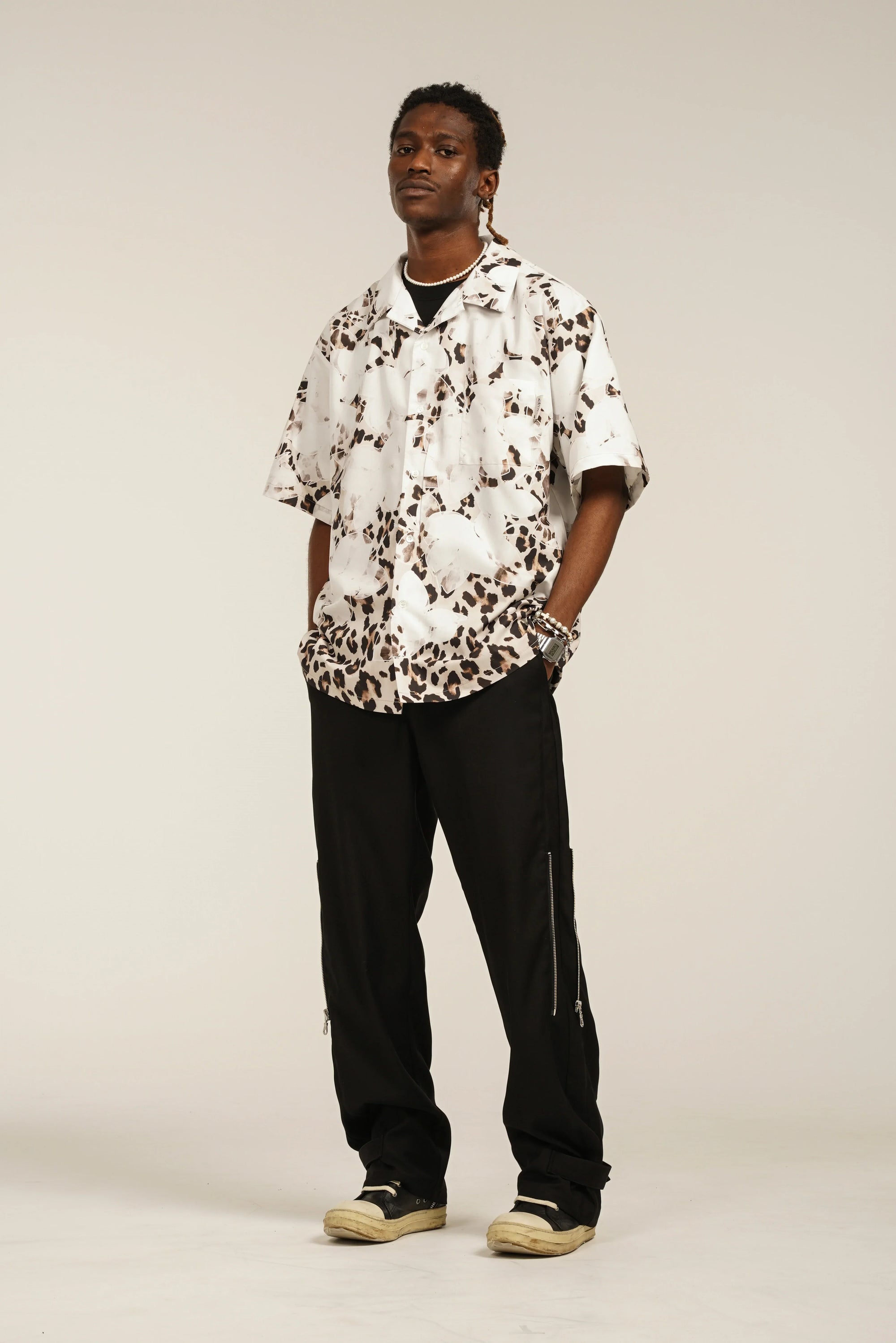 Leopard Cloud Camp Shirt