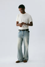 Silk-Wool Knit Tee