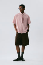 Dusty Pink Scarf Shirt