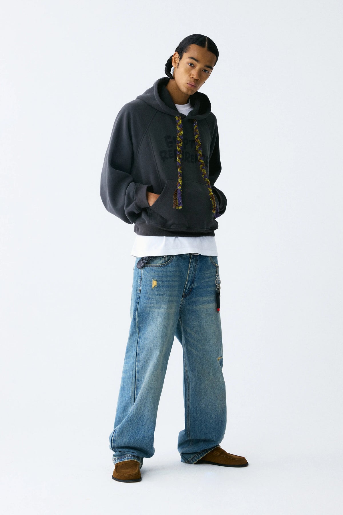 Woven Panel Hoodie
