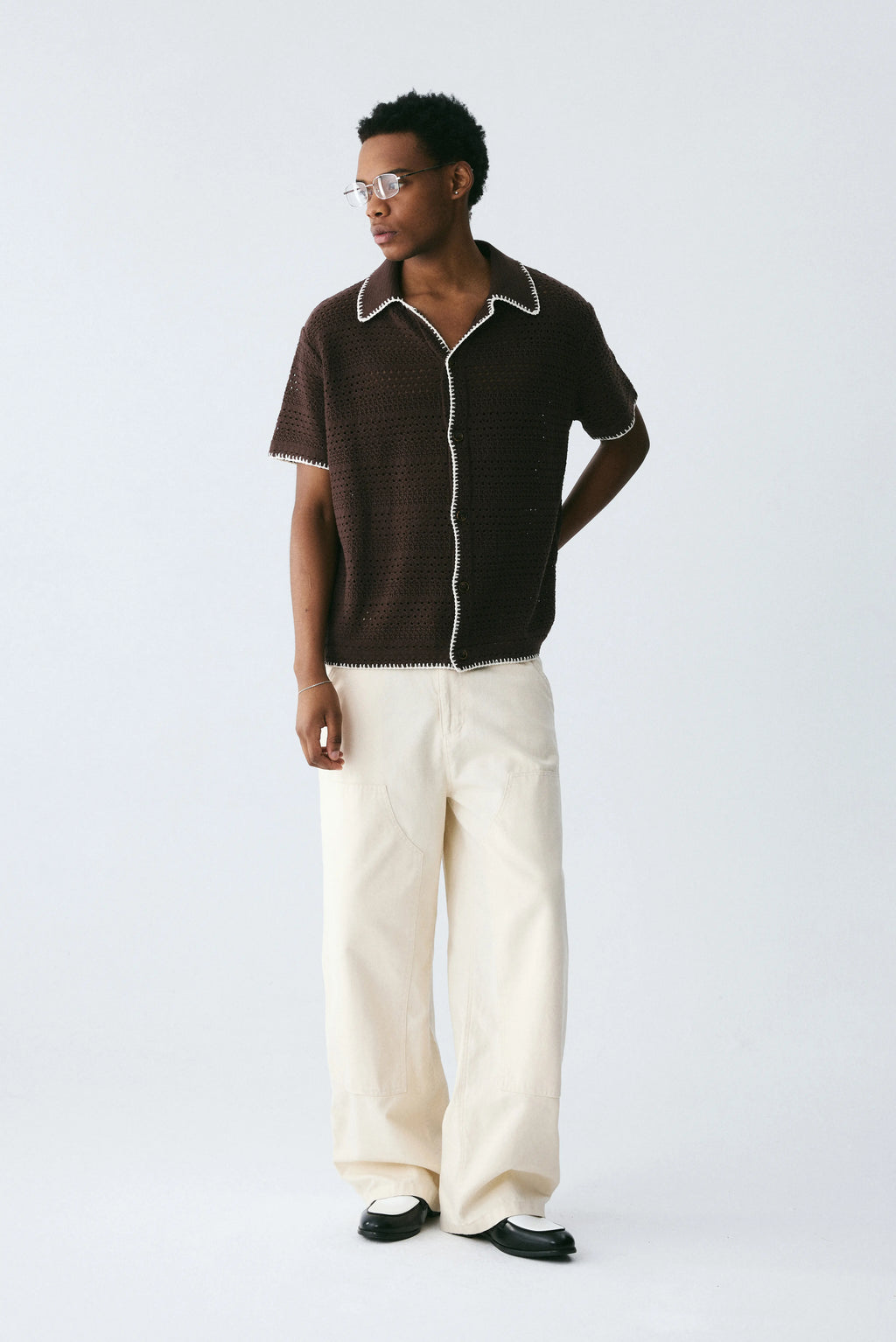 Contrast Binding Shirt