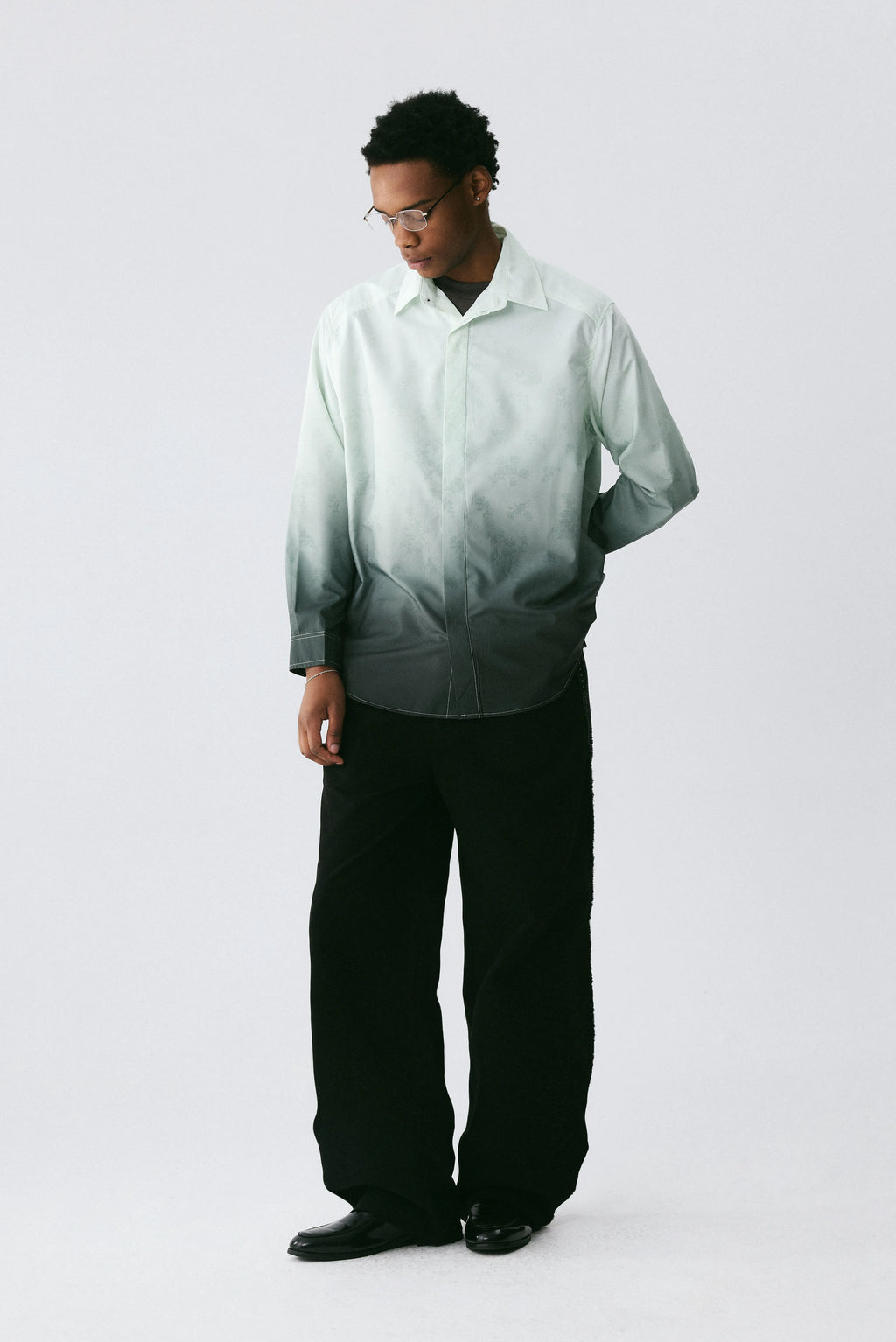 Gradient Floral Shirt