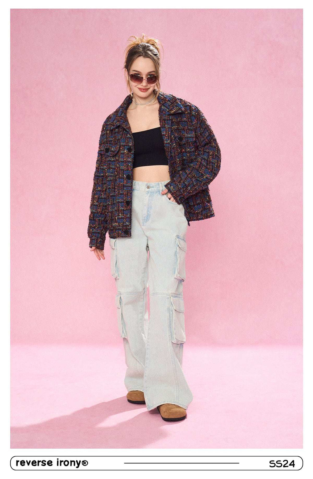 Unisex Tweed Jacket - Empty Reference