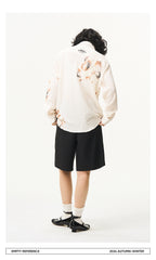 Lace Panel Irregular Shirt