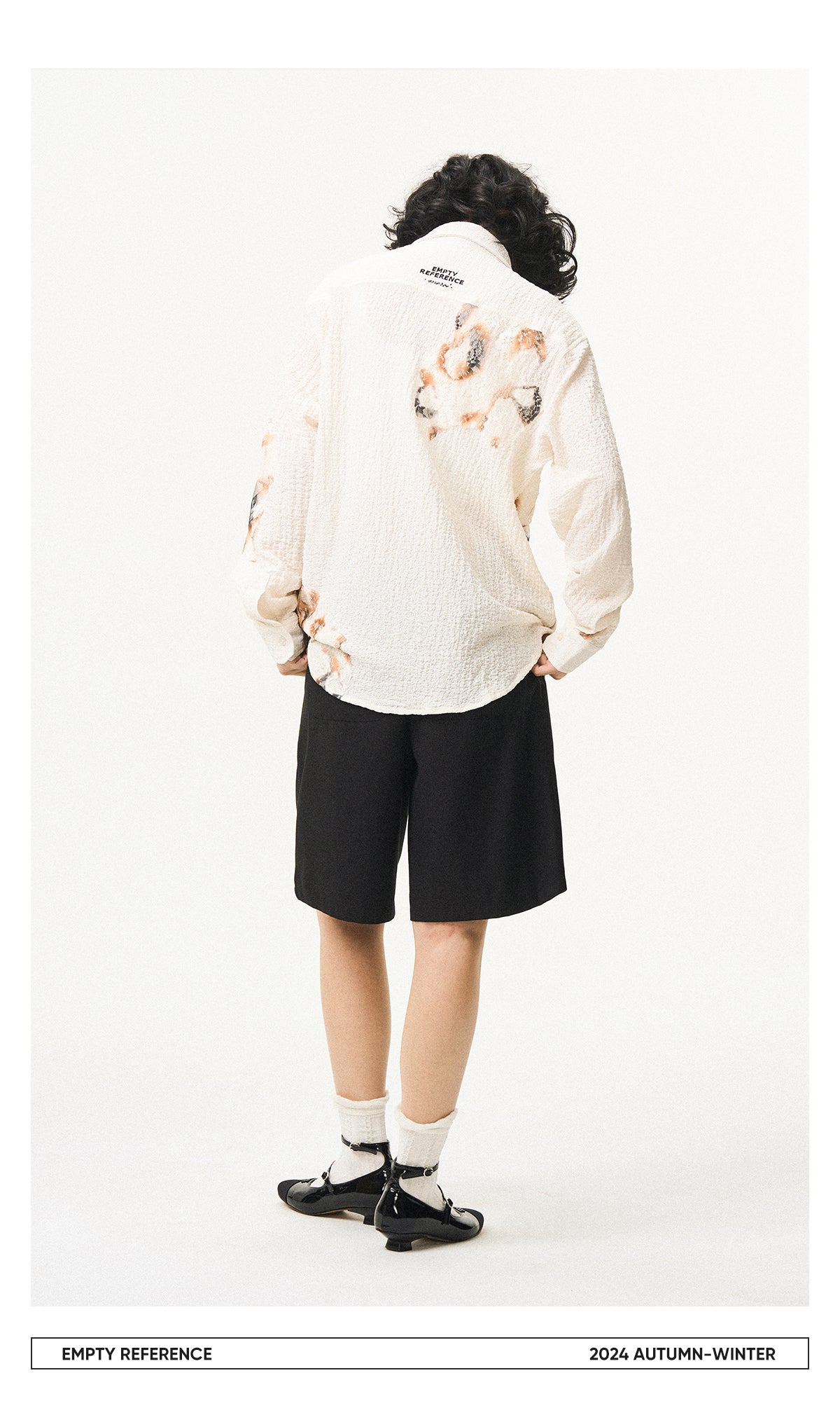 Lace Panel Irregular Shirt