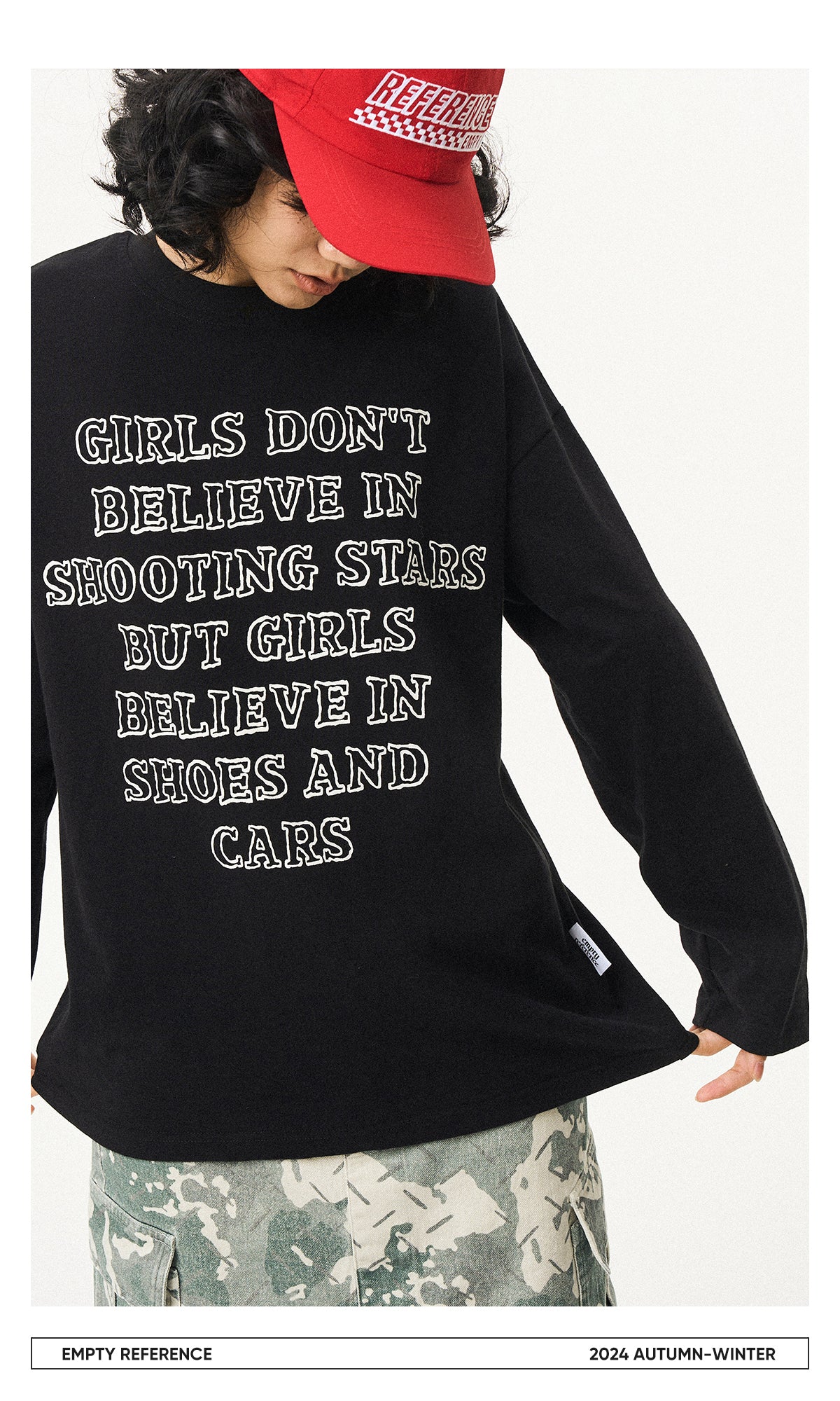 Letter Print Cotton Base Shirt