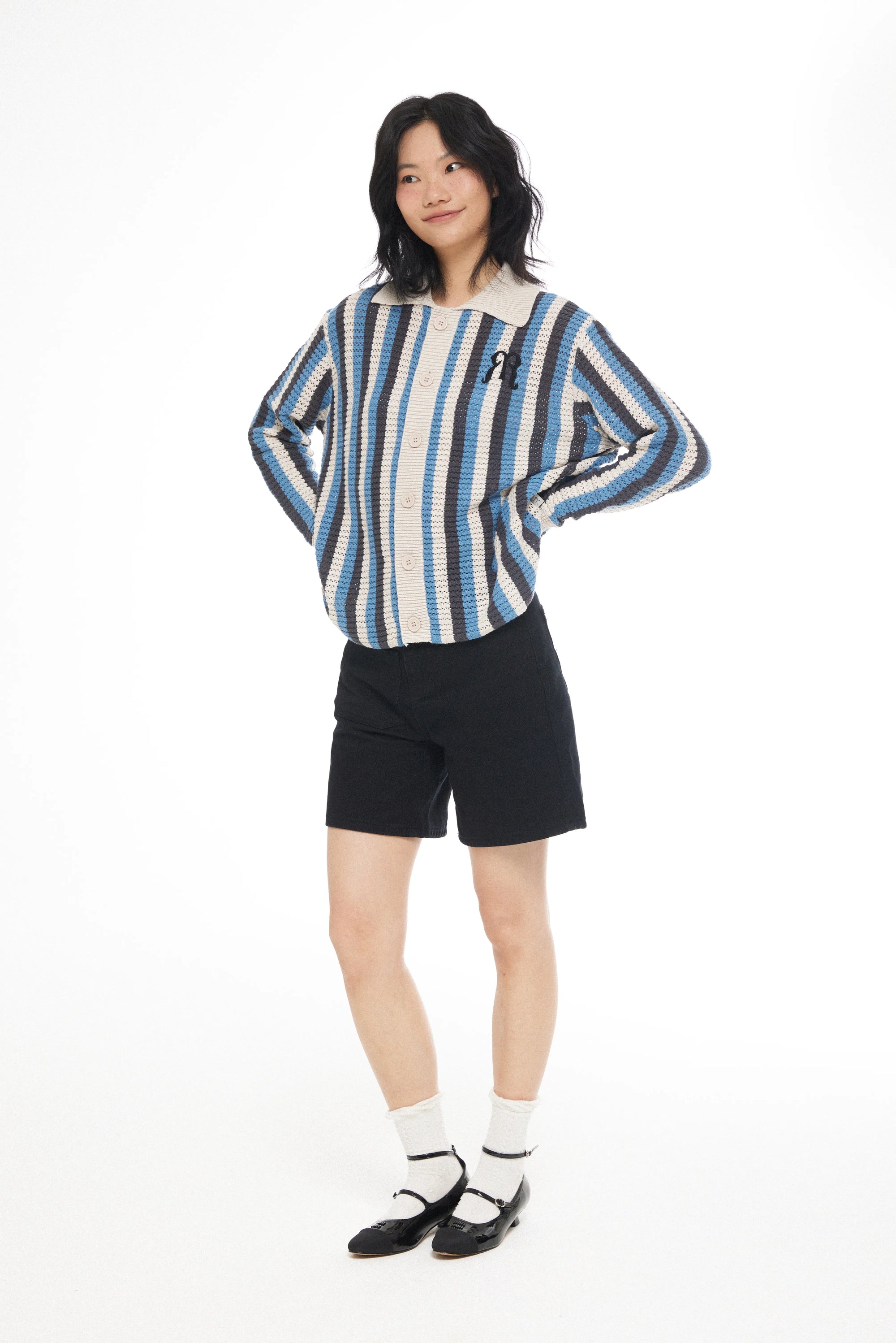 Embroidered Woven Long Sleeve Shirt