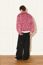 Leopard Fleece Zip Jacket