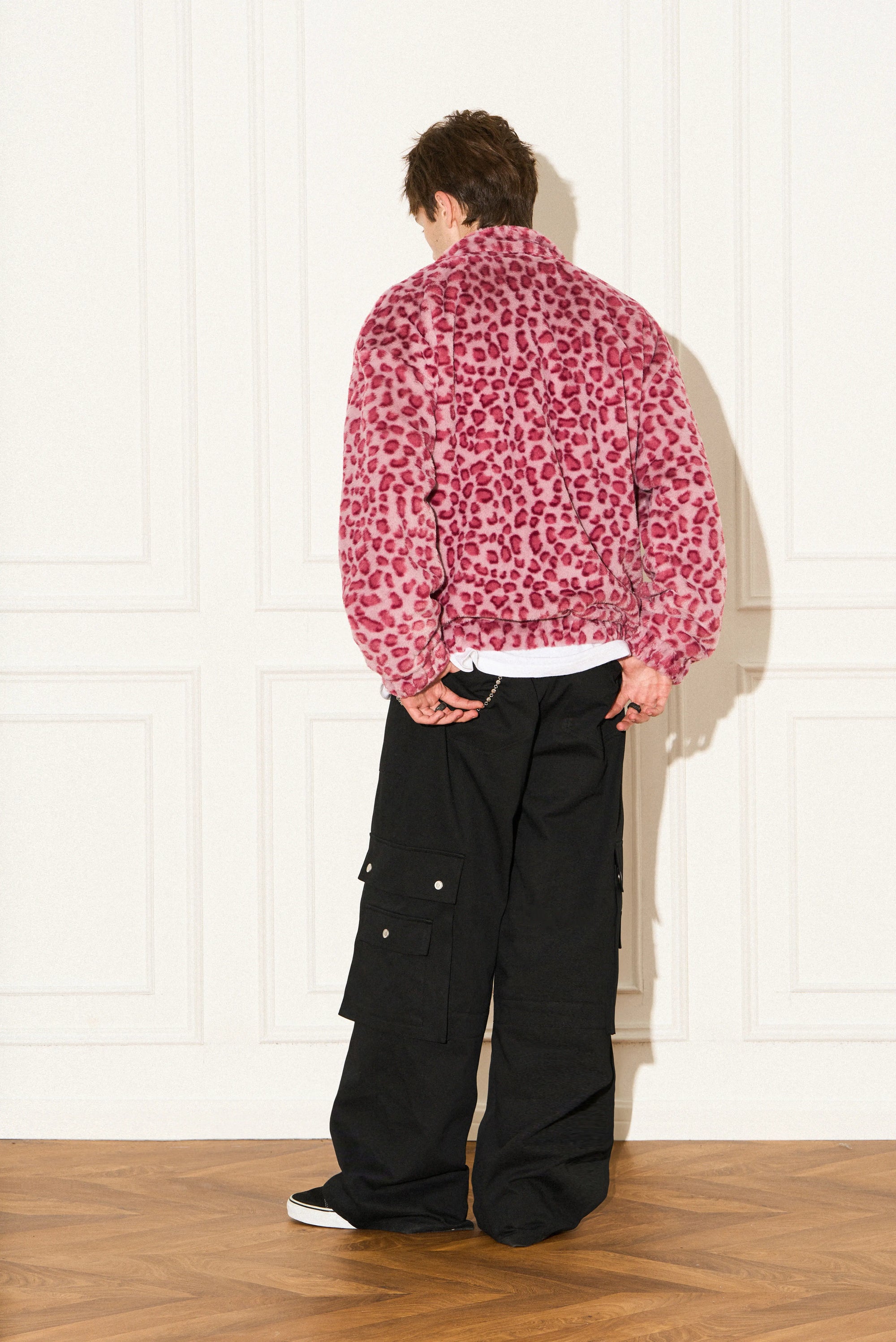 Leopard Fleece Zip Jacket