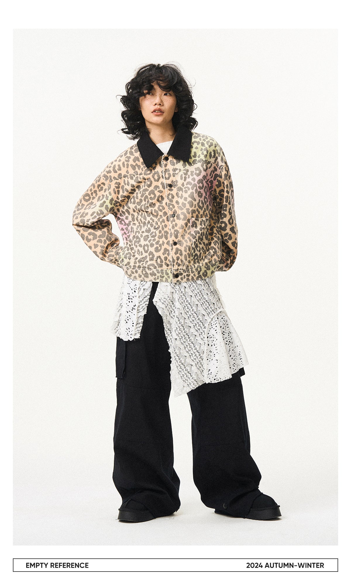Gradient Leopard Print Jacket