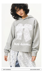 Lace Bow Graphic Sweatshirt