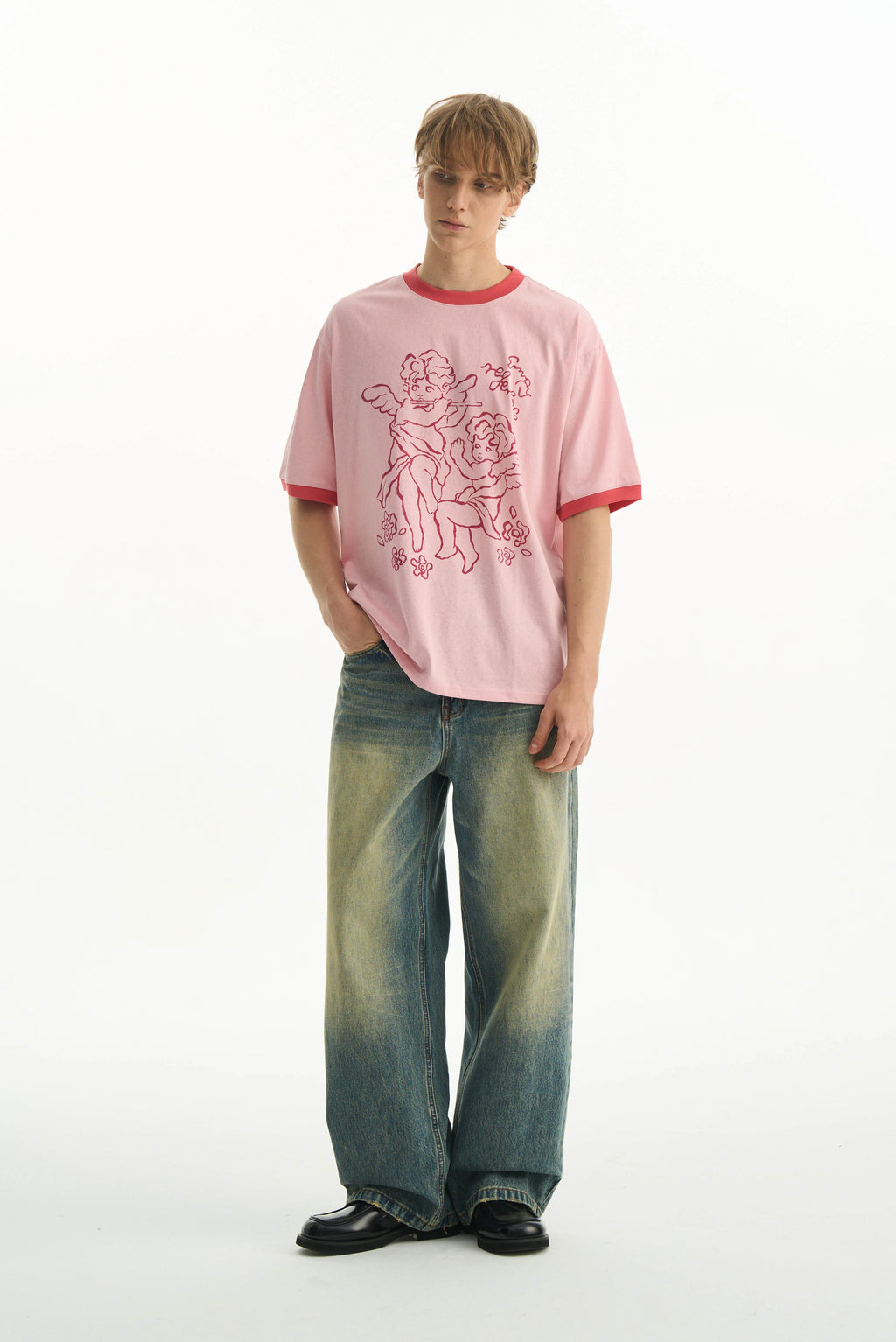 Angel Patchwork Graphic Tee