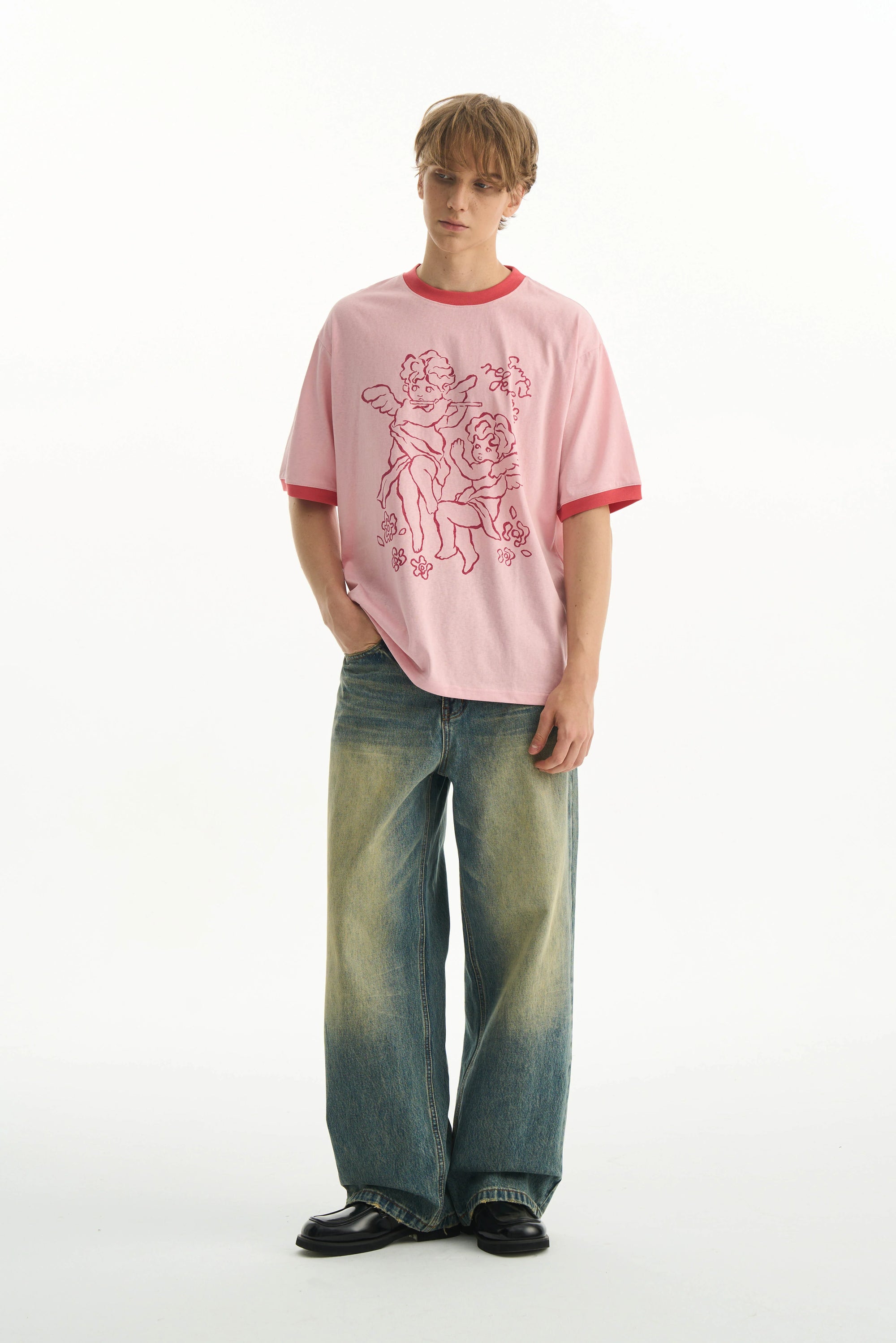 Angel Patchwork Graphic Tee