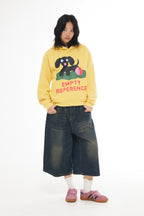 Colorblock Puppy Graphic Hoodie