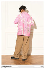 Pink Casual Button-Up Shirt - Empty Reference