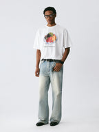 The Fruit Plate Tee - White Snow Fabric with Photorealistic DTG Fruit Print