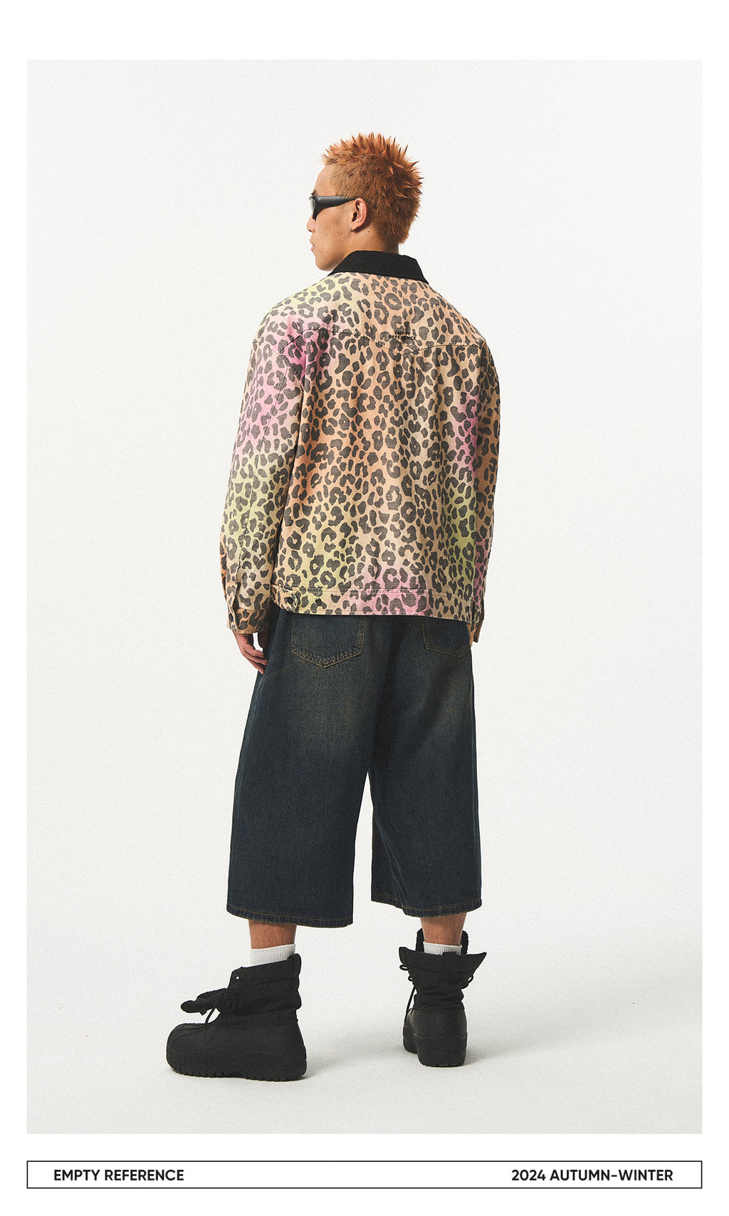 Gradient Leopard Print Jacket