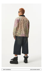 Gradient Leopard Print Jacket