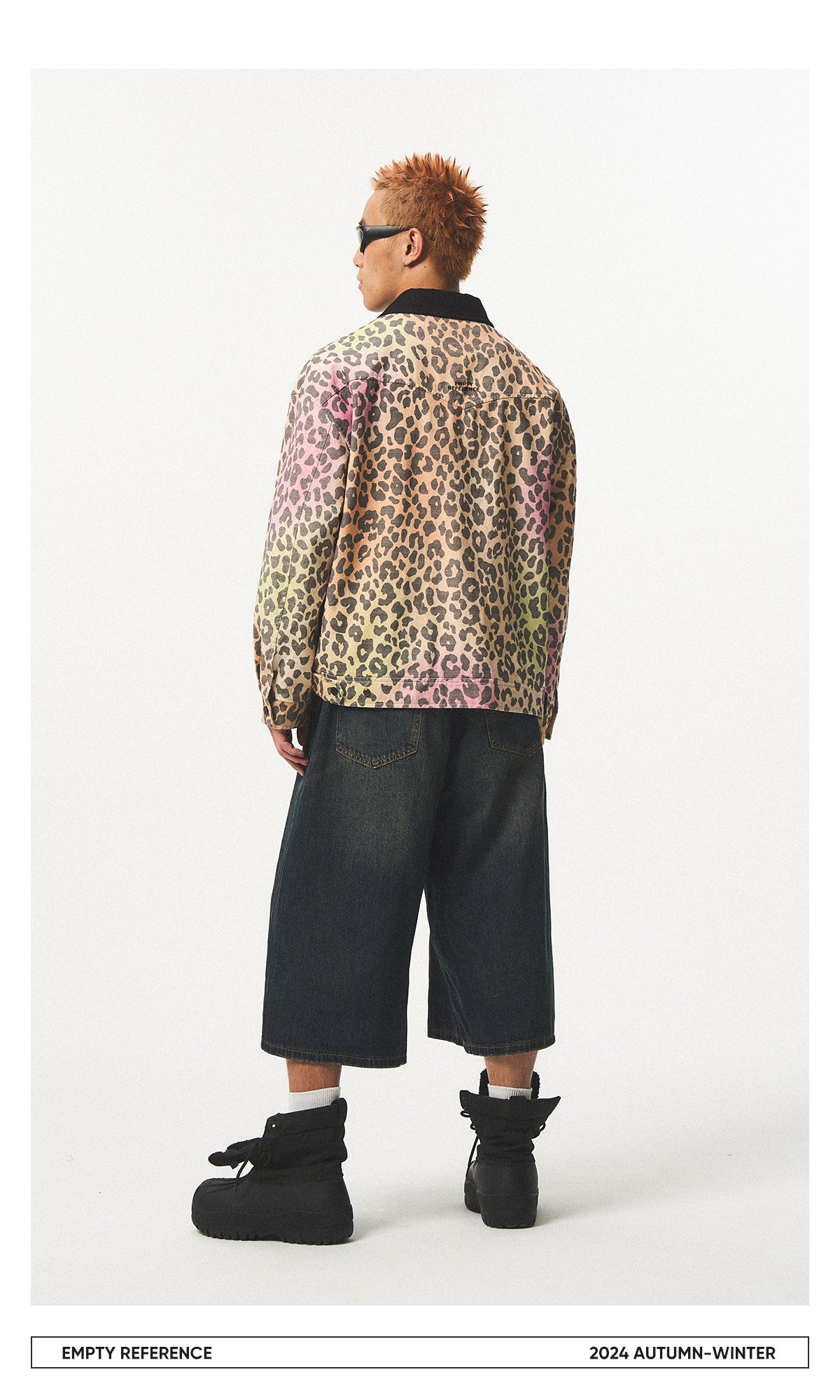 Gradient Leopard Print Jacket
