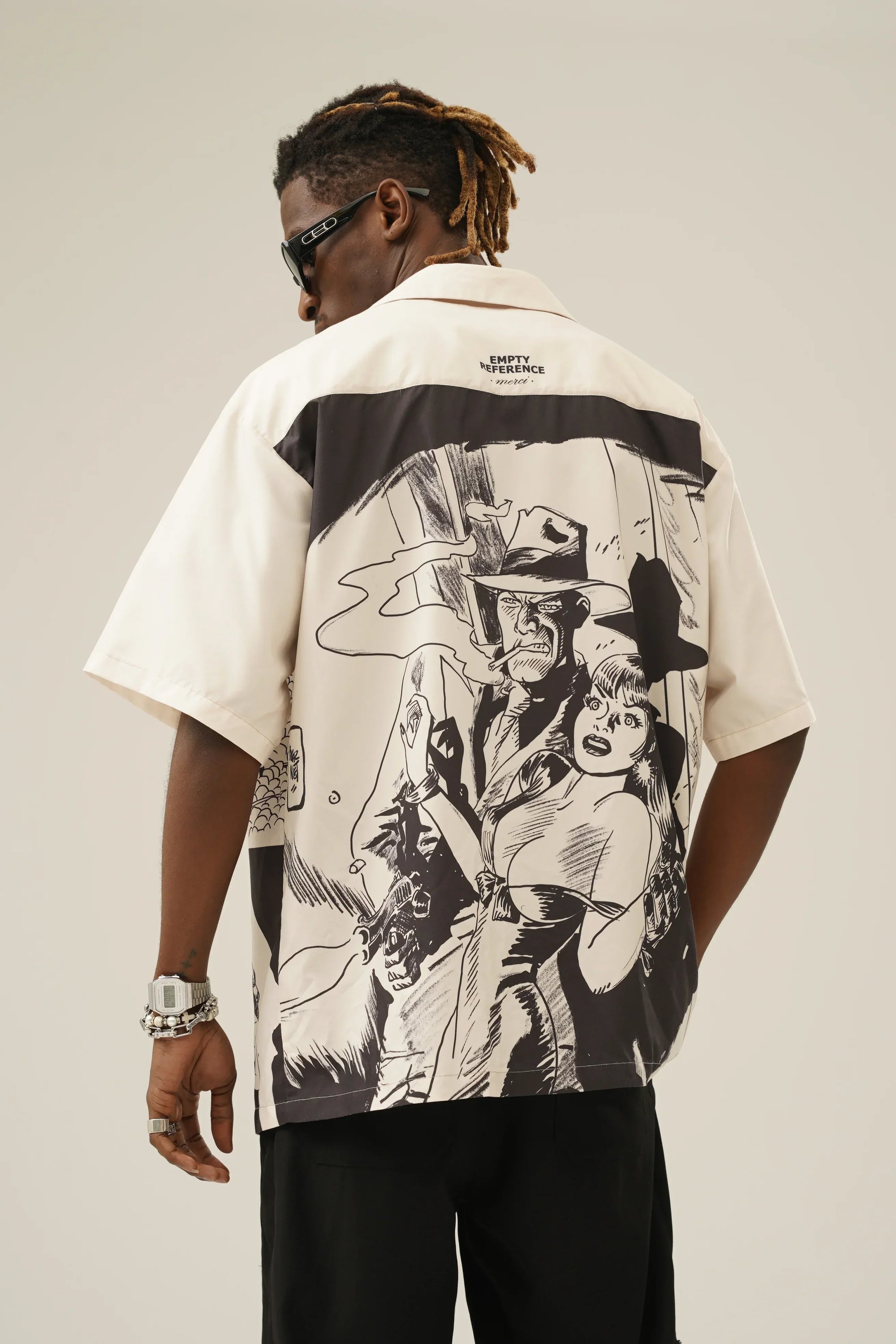 Retro Comic Camp Collar Shirt