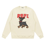 Doberman Graphic Crewneck Sweatshirt