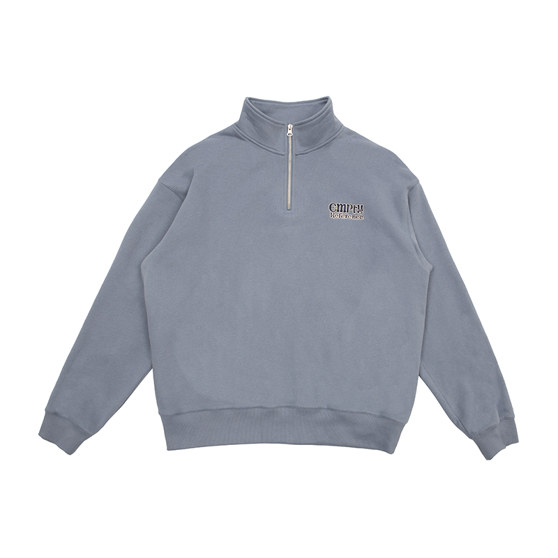 Minimal Logo Quarter Zip Sweatshirt