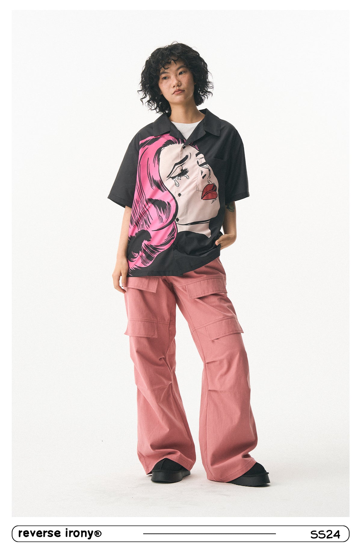 Crying Girl Graphic Shirt