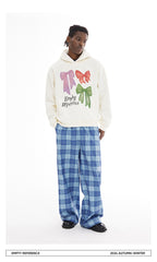 Plaid Print Loose Pants